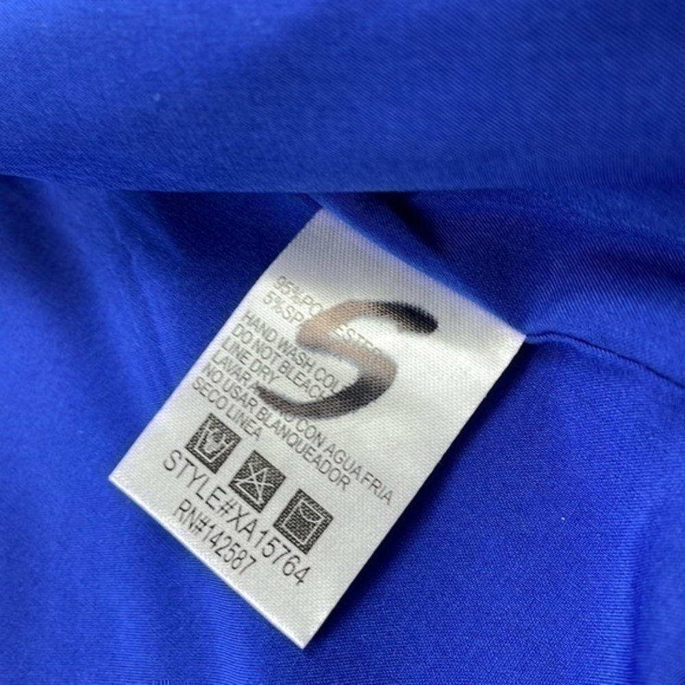 NWT Royal blue blazer with gray chain fringe small One Monarchy - Picture 6 of 8